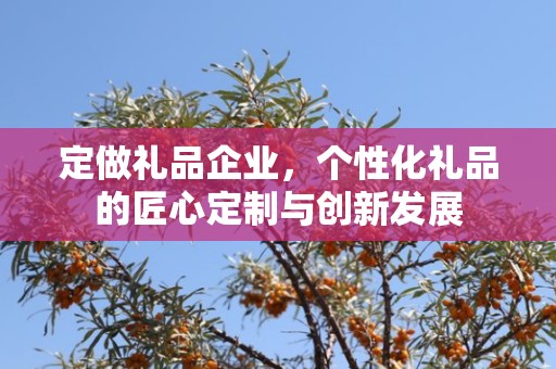 定做礼品企业，个性化礼品的匠心定制与创新发展